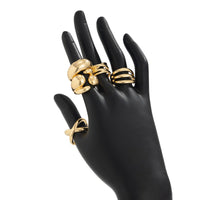 Thumbnail for Geometric 5pcs Cross Hollow Open Ring Set