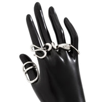 Thumbnail for Geometric 5pcs Hollow Curved Pattern Stackable Ring Set - ArtGalleryZen