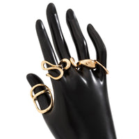 Thumbnail for Geometric 5pcs Hollow Curved Pattern Stackable Ring Set - ArtGalleryZen