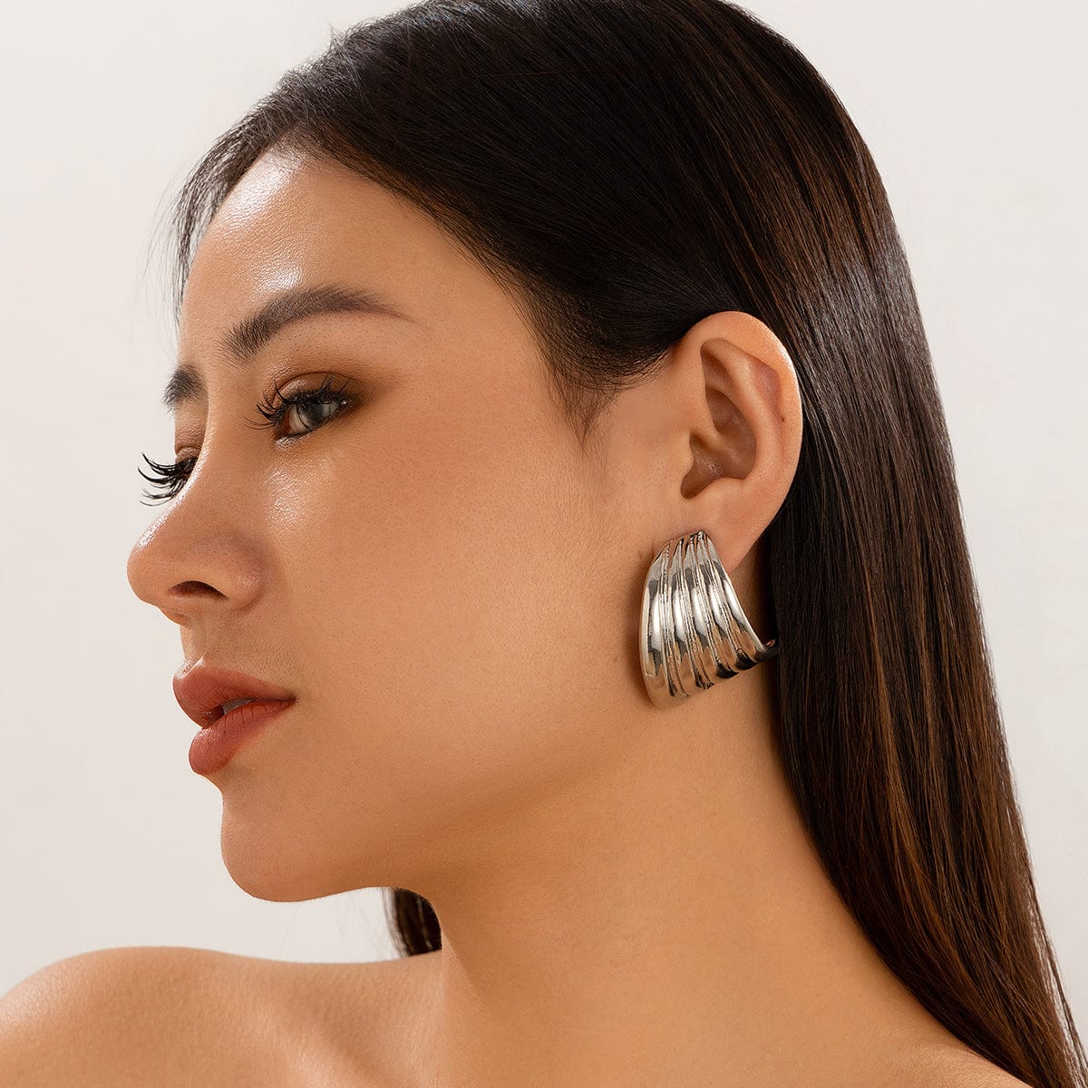 Geometric Abstract Chunky Wing Shaped Earrings