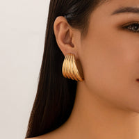 Thumbnail for Geometric Abstract Chunky Wing Shaped Earrings