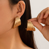 Thumbnail for Geometric Abstract Chunky Wing Shaped Earrings