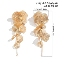 Thumbnail for Geometric Chunky Abstract Floral Tassel Earrings