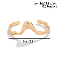 Thumbnail for Geometric Abstract Flow Water Open Cuff Bracelet - ArtGalleryZen