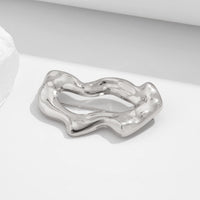 Thumbnail for Geometric Abstract Flow Water Pin Brooch - ArtGalleryZen