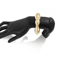 Thumbnail for Geometric Abstract Liquid Flow Glossy Bangle Bracelet - ArtGalleryZen