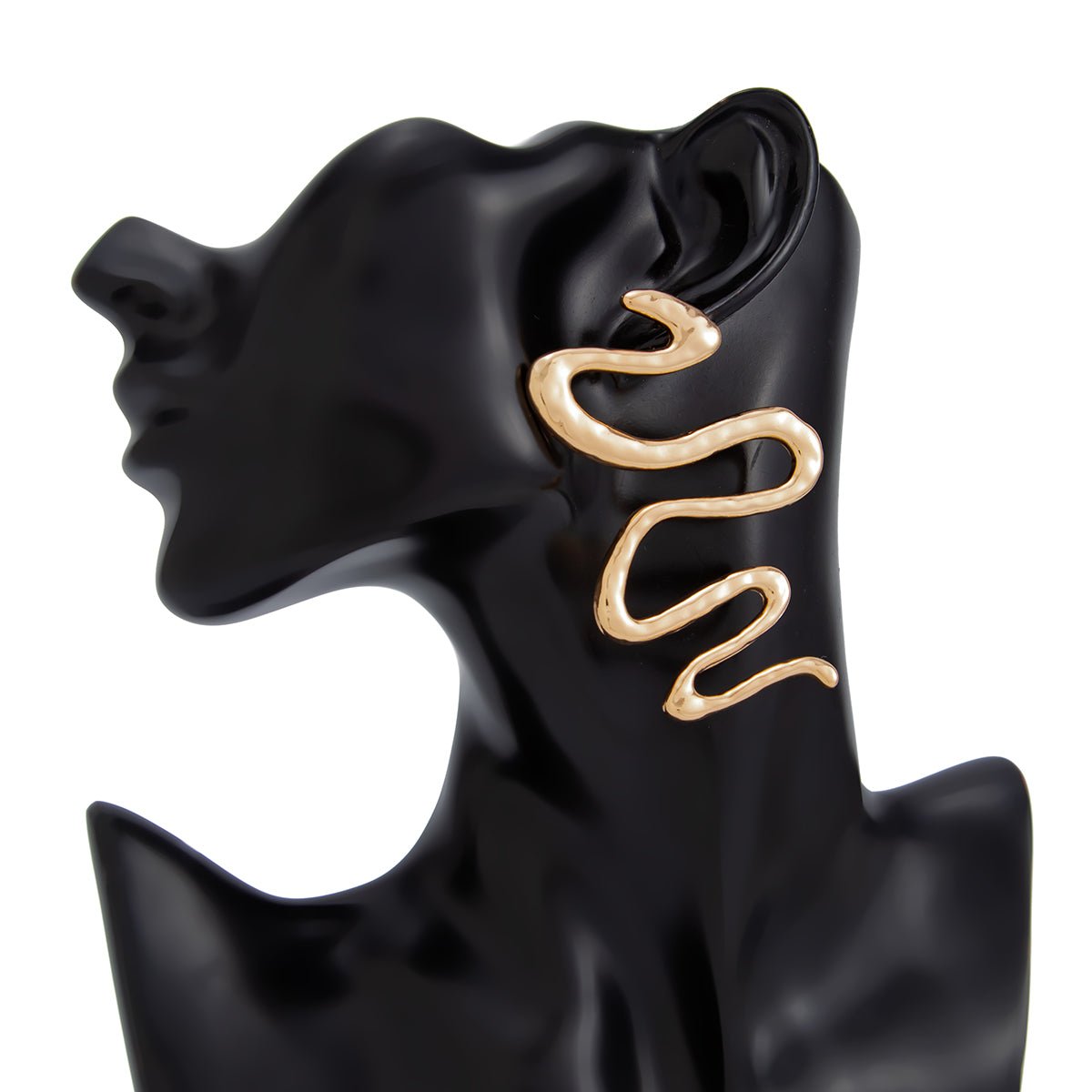 Geometric Abstract Snake Earrings - ArtGalleryZen