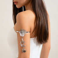 Thumbnail for Geometric Chunky Abstract Floral Tassel Arm Cuff