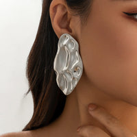 Thumbnail for Geometric Chunky Abstract Moon Earrings