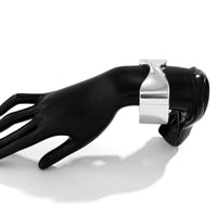 Thumbnail for Geometric Chunky Abstract Ribbon Pattern Bangle Bracelet - ArtGalleryZen