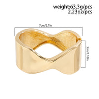 Thumbnail for Geometric Chunky Abstract Ribbon Pattern Bangle Bracelet