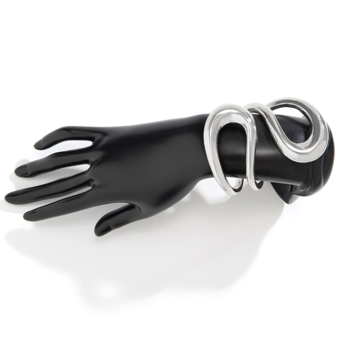 Geometric Chunky Gold Silver Tone Irregular Hoop Bangle Bracelet - ArtGalleryZen