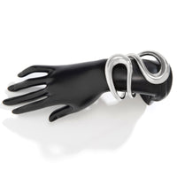 Thumbnail for Geometric Chunky Gold Silver Tone Irregular Hoop Bangle Bracelet - ArtGalleryZen