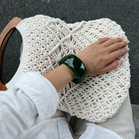 Thumbnail for Geometric Chunky Gradient Resin Bangle Bracelet - ArtGalleryZen