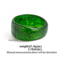 Thumbnail for Geometric Chunky Gradient Resin Bangle Bracelet - ArtGalleryZen