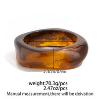 Thumbnail for Geometric Chunky Gradient Resin Bangle Bracelet - ArtGalleryZen