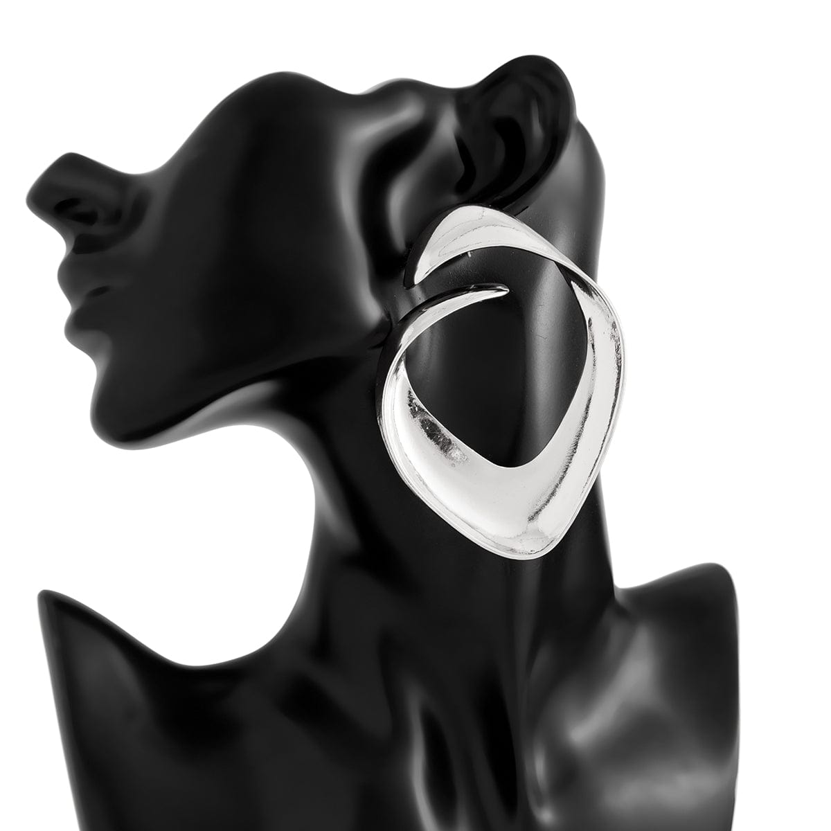 Geometric Chunky Irregular Curl Stud Earrings - ArtGalleryZen