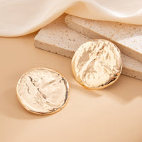 Thumbnail for Geometric Chunky Moon Stud Earrings - ArtGalleryZen