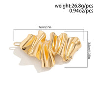 Thumbnail for Geometric Chunky Pleated Irregular Pattern Hair Clip