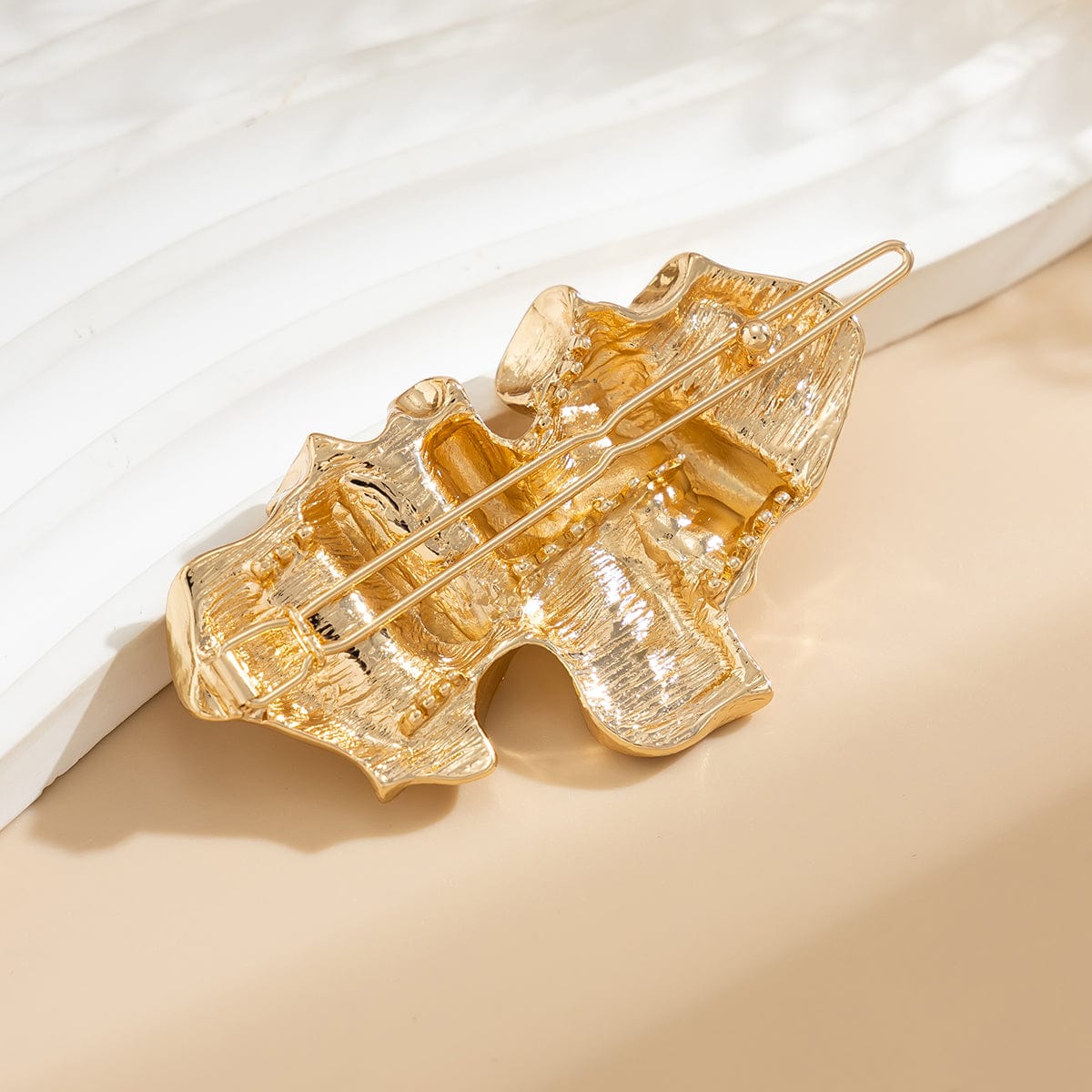 Geometric Chunky Pleated Irregular Pattern Hair Clip