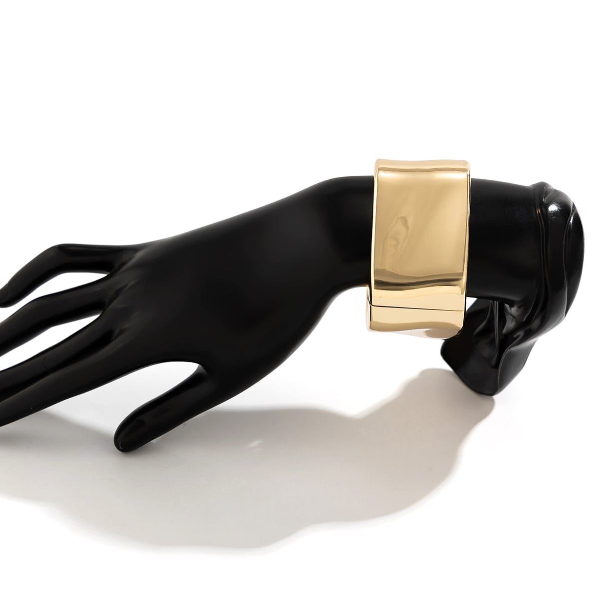 Geometric Chunky Square Wide Cuff Bangle Bracelet - ArtGalleryZen