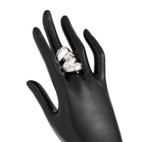 Thumbnail for Geometric Chunky Waterdrop Ring - ArtGalleryZen