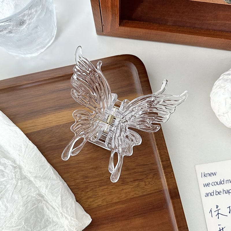 Geometric Crystal Hollow Butterfly Chignon Claw Clip Hair Clip - ArtGalleryZen