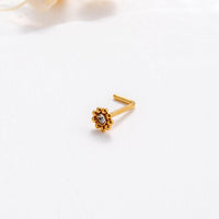 Thumbnail for Geometric CZ Inlaid Beads Nose Piercing Nose Stud - ArtGalleryZen