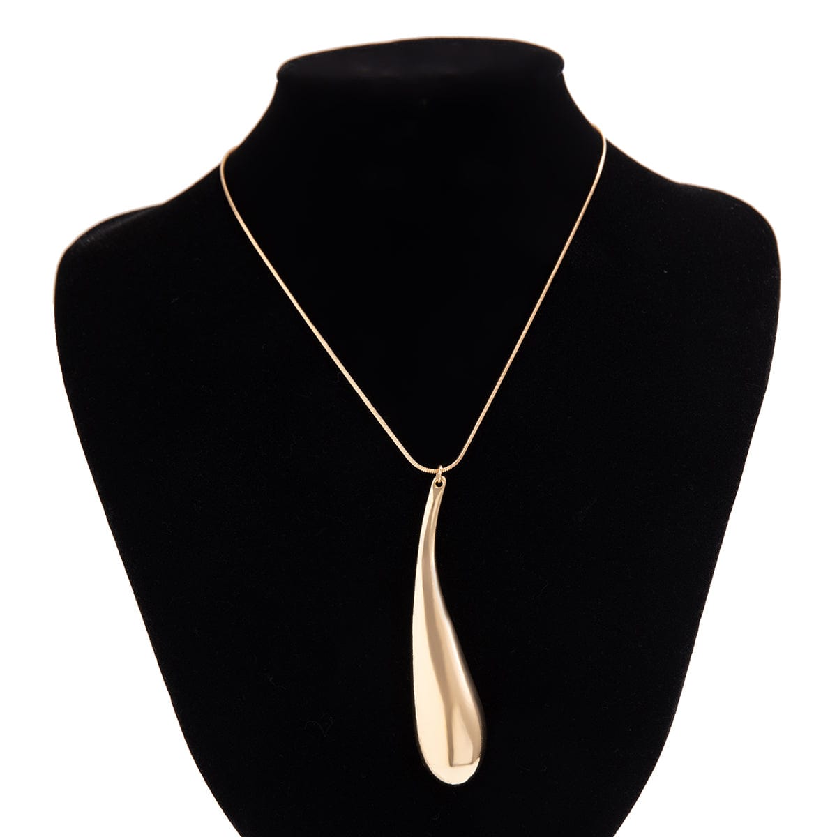 Geometric Elegant Gold Sliver Waterdrop pendant Necklace - ArtGalleryZen