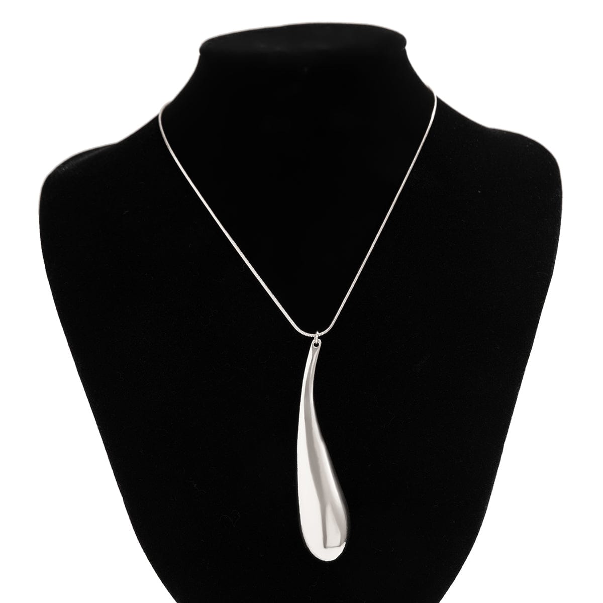 Geometric Elegant Gold Sliver Waterdrop pendant Necklace - ArtGalleryZen