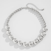 Thumbnail for Geometric Glossy Flat Round Bead Necklace Bracelet