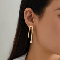 Thumbnail for Geometric Glossy Flow Waterdrop Earrings - ArtGalleryZen