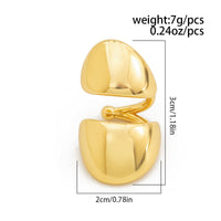 Thumbnail for Geometric Glossy Irregular Pattern Ear Wrap Earring - ArtGalleryZen