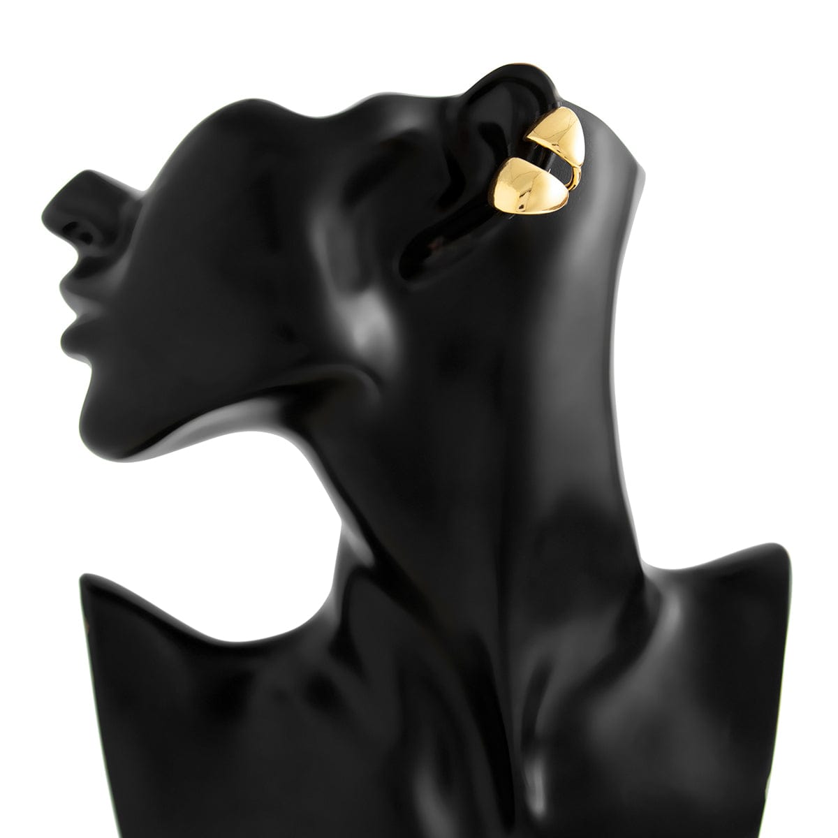 Geometric Glossy Irregular Pattern Ear Wrap Earring - ArtGalleryZen