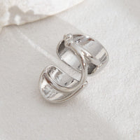 Thumbnail for Geometric Glossy Irregular Pattern Ear Wrap Earring - ArtGalleryZen