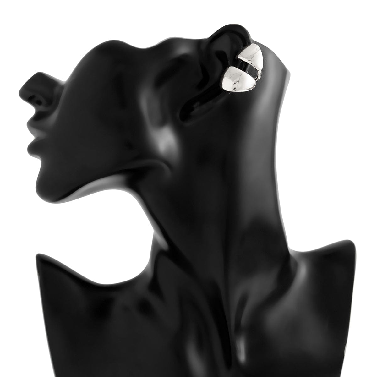 Geometric Glossy Irregular Pattern Ear Wrap Earring - ArtGalleryZen