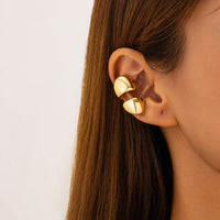 Thumbnail for Geometric Glossy Irregular Pattern Ear Wrap Earrings