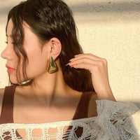 Thumbnail for Geometric Glossy Triangle Dangle Earrings - ArtGalleryZen