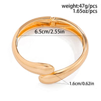 Thumbnail for Geometric Gold Silver Plated Curved Bangle Bracelet Set - ArtGalleryZen