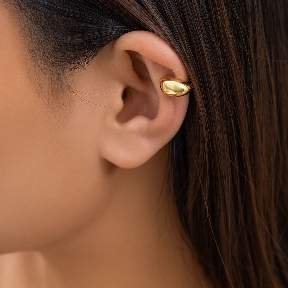 Geometric Gold Silver Plated Ear Cuff Earrings - ArtGalleryZen