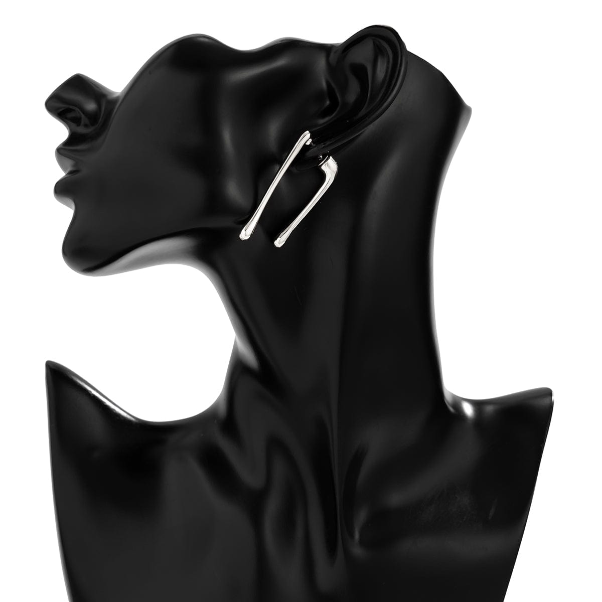 Geometric Gold Silver Plated Flow Waterdrop Earrings - ArtGalleryZen