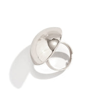 Thumbnail for Geometric Gold Silver Plated Half Ball Open Ring - ArtGalleryZen