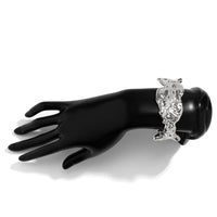 Thumbnail for Geometric Gold Silver Plated Irregular Lava Open Cuff Bracelet - ArtGalleryZen