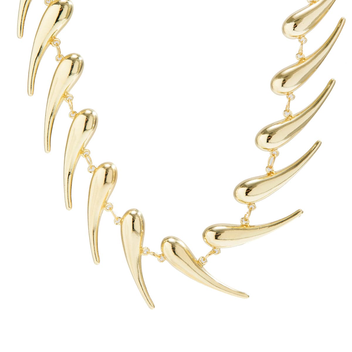 Geometric Gold Silver Plated Waterdrop Necklace - ArtGalleryZen