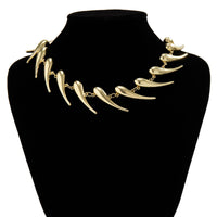 Thumbnail for Geometric Gold Silver Plated Waterdrop Necklace - ArtGalleryZen