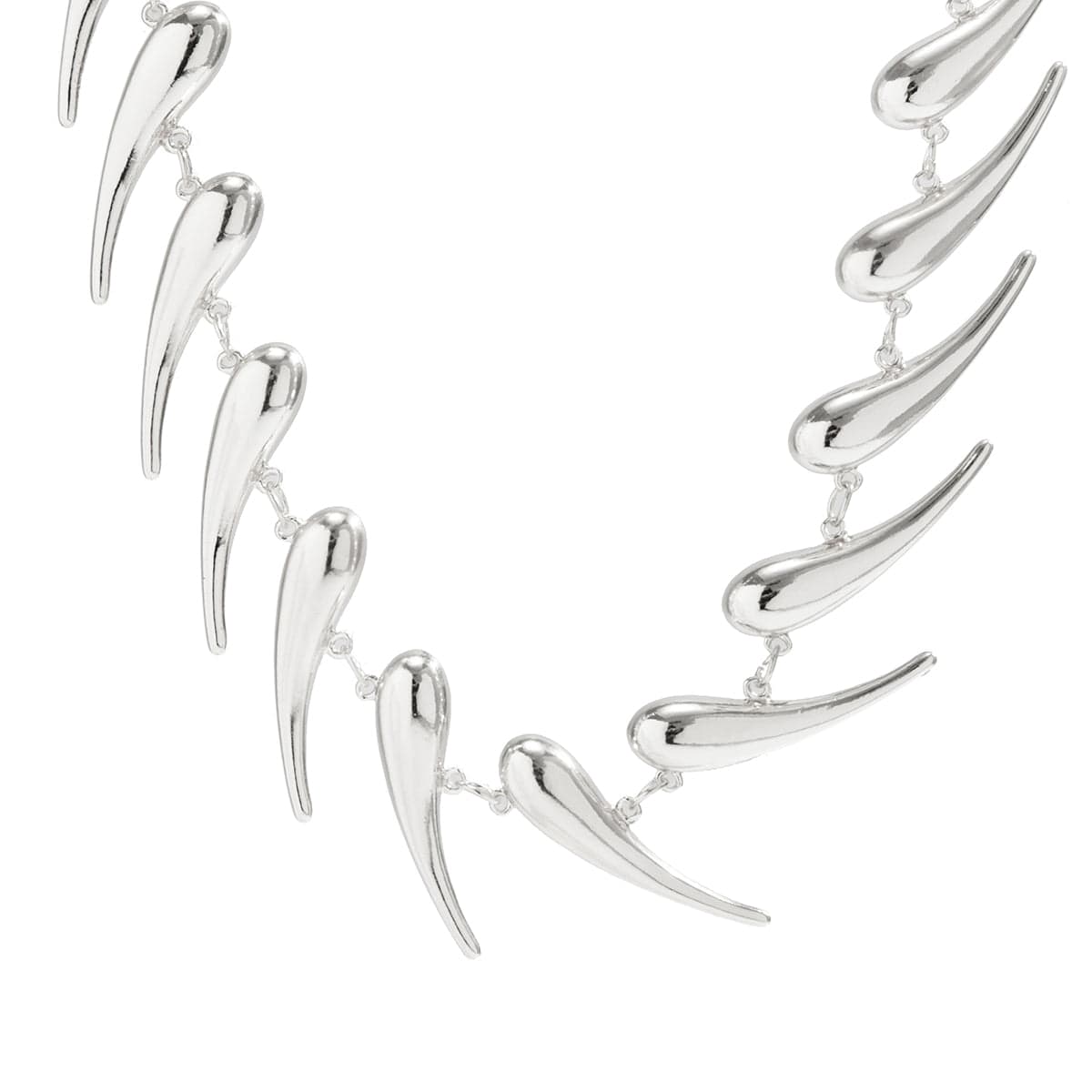 Geometric Gold Silver Plated Waterdrop Necklace - ArtGalleryZen