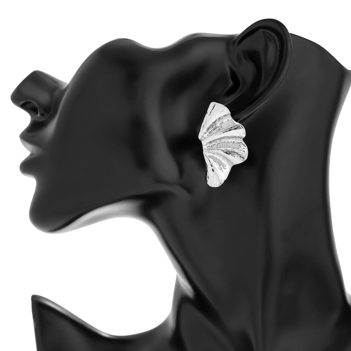 Geometric Gold Silver Plated Wing Shaped Earrings - ArtGalleryZen