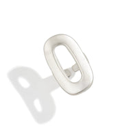 Thumbnail for Geometric Gold Silver Plated Zero Shaped Open Ring - ArtGalleryZen