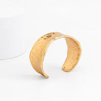 Thumbnail for Geometric Gold Silver Tone Irregular Wrist Cuff Wrap Wide Bangle - ArtGalleryZen