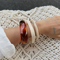 Thumbnail for Geometric Gradient Square Bangle Bracelet Set - ArtGalleryZen